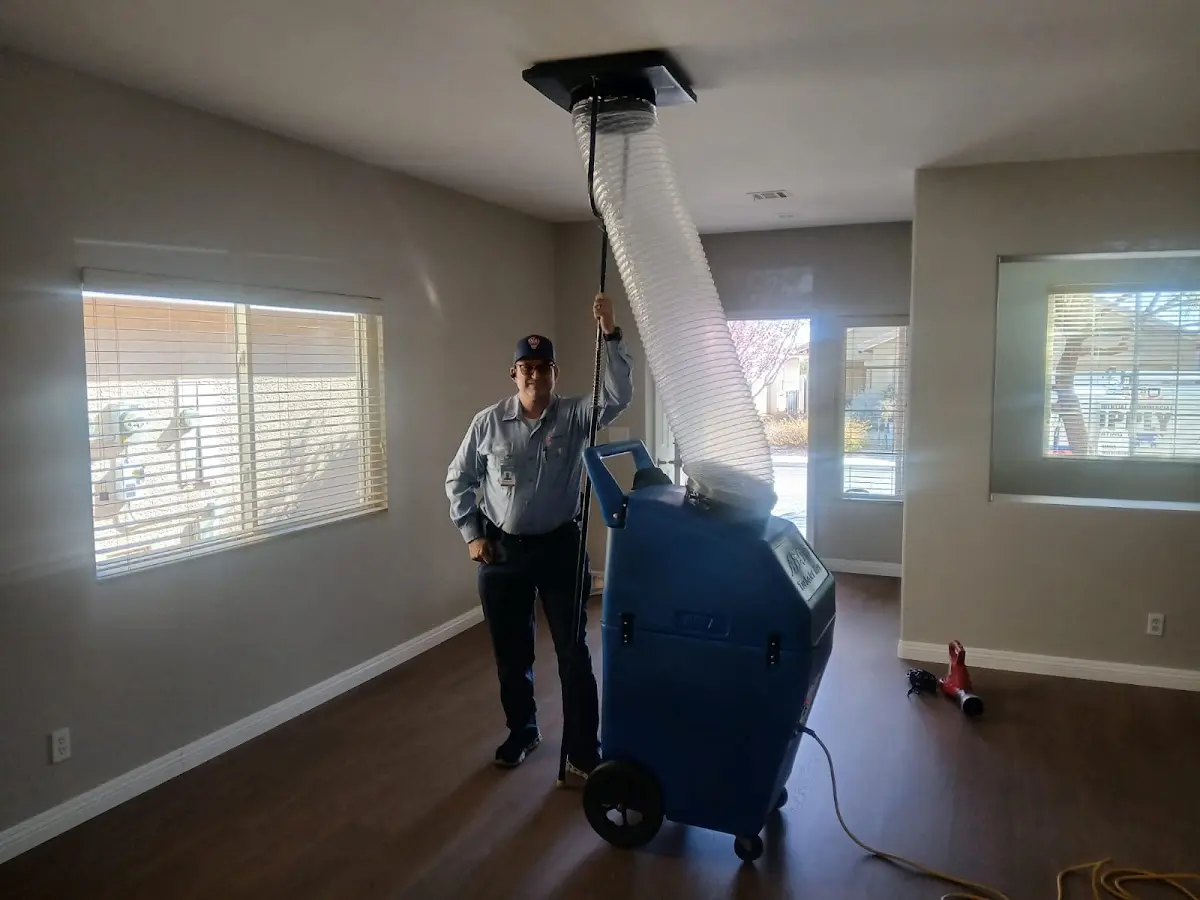 Professional Dryer Vent Cleaning work inside a Clinton home